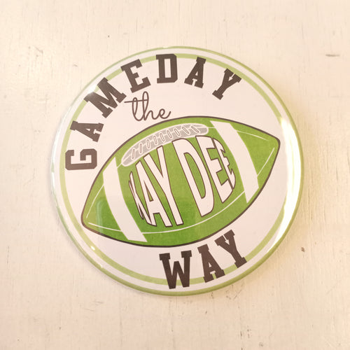 Gameday Football Button - Kappa Delta