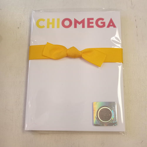 Bright Mini Notepad- Chi Omega