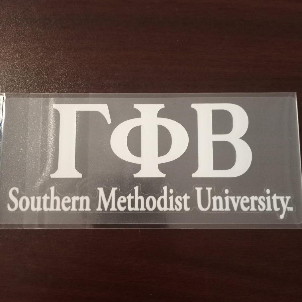 SMU Car Decal - Gamma Phi Beta