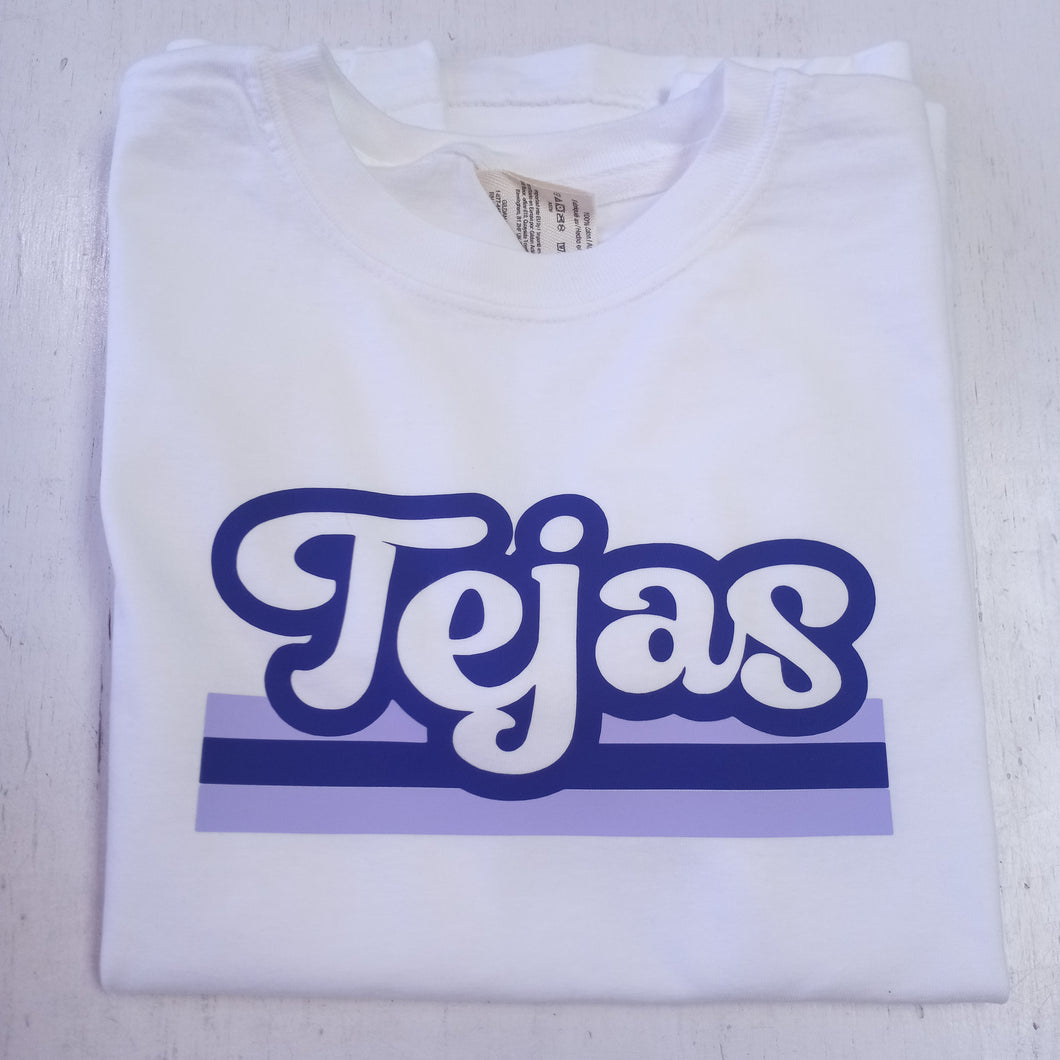 Retro Stripe Camp Tee- Tejas