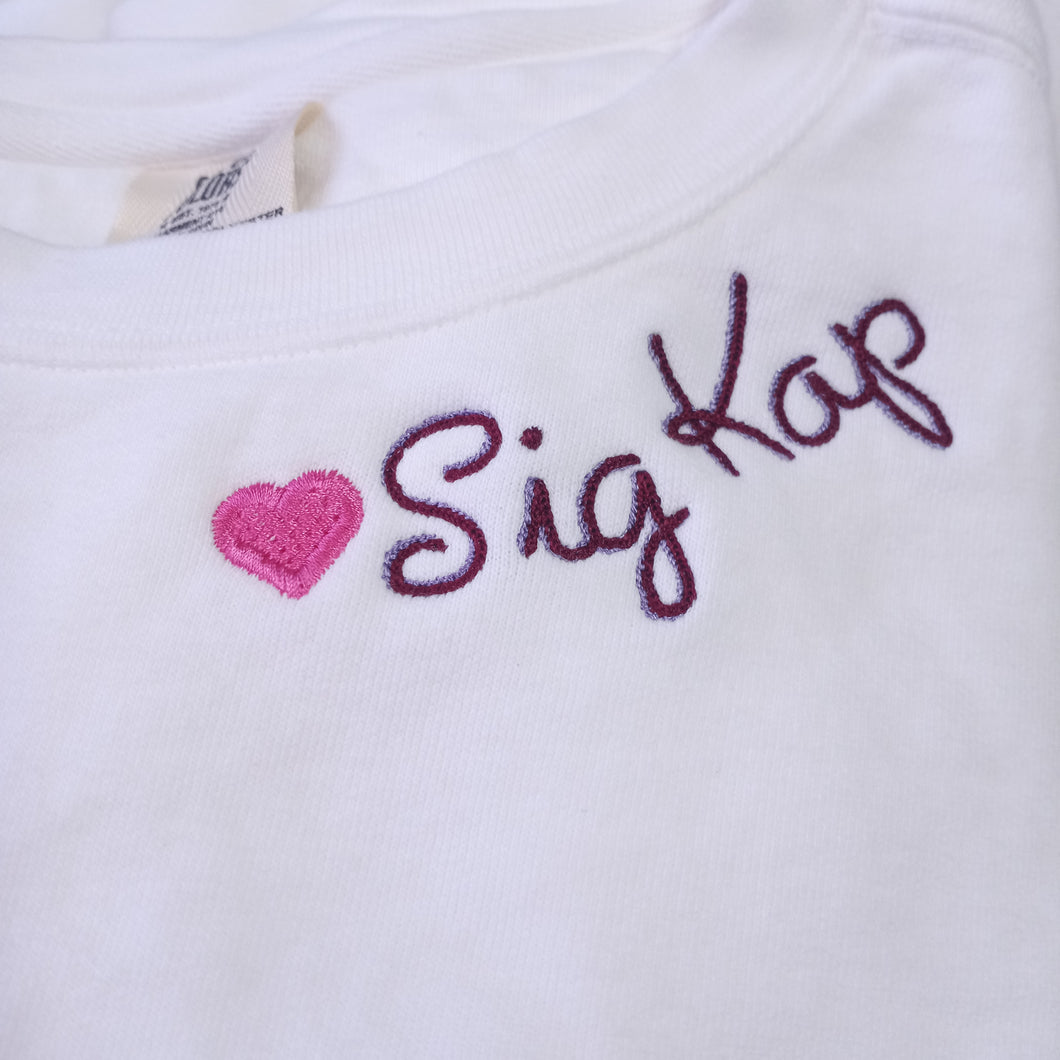 Double Script Tshirt- Sigma Kappa