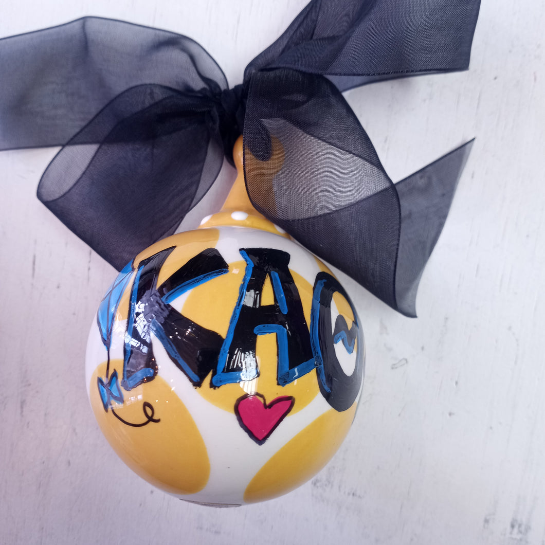 Hand Painted Ornament - Kappa Alpha Theta