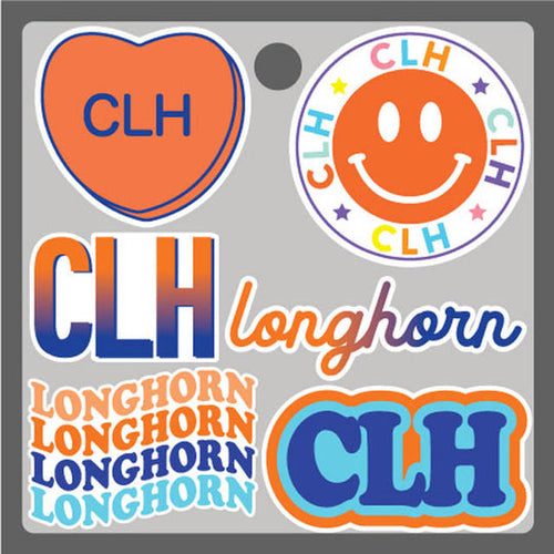Camp Smiley Sticker Sheet- Longhorn
