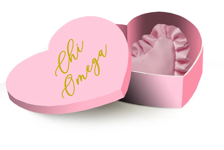 Sorority Badge Pillow and Box - Chi Omega