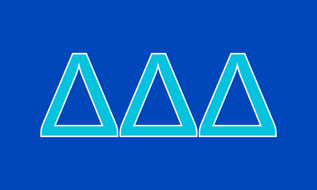 Greek Letter Flag- Delta Delta Delta