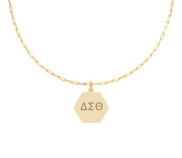 Paperclip Design Necklace- Delta Sigma Theta
