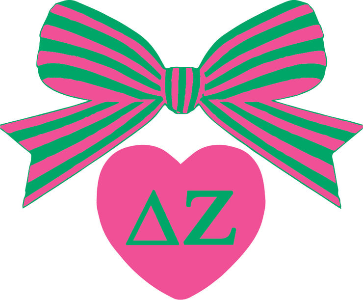 Bow Decal- Delta Zeta
