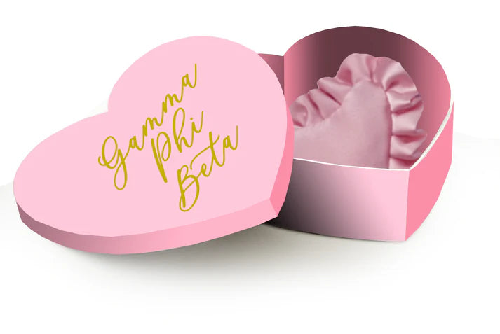 Sorority Badge Pillow and Box - Gamma Phi Beta