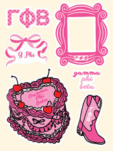 Sorority Puffy Stickers