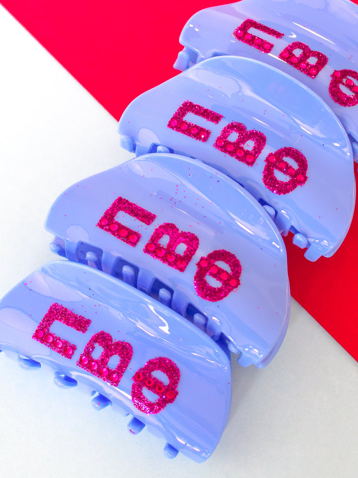 Hair Claw Clip- Pi Beta Phi