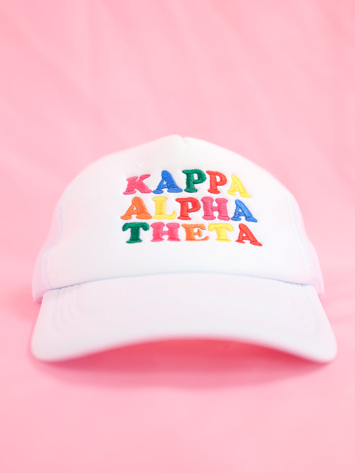 Fun Times Trucker Hat- Kappa Alpha Theta