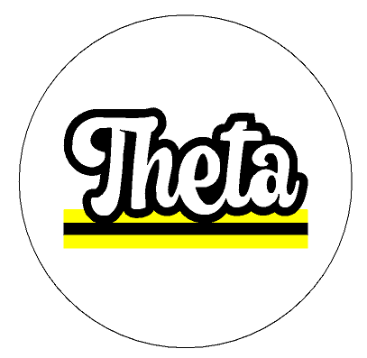 Retro Stripe Button- Kappa Alpha Theta