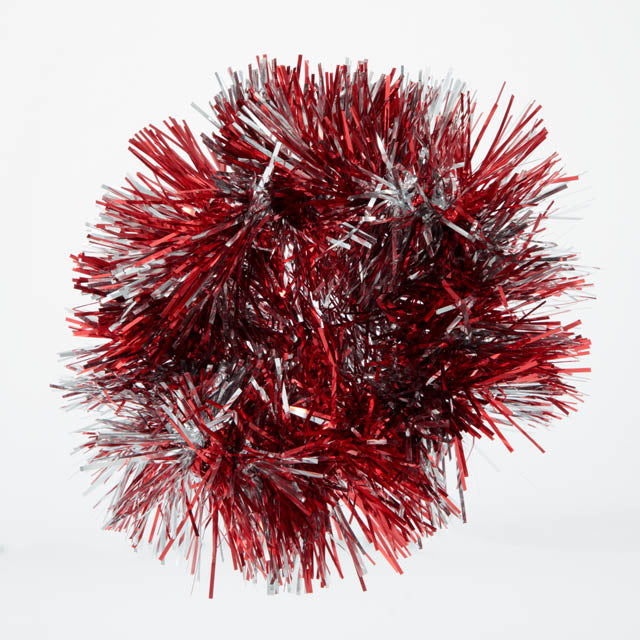 Tinsel Scrunchie- Red