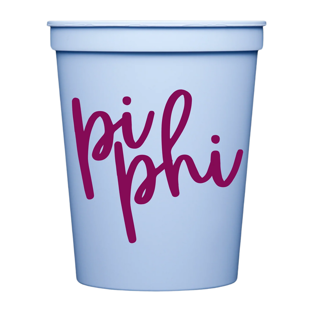 Colored Cups- Pi Beta Phi