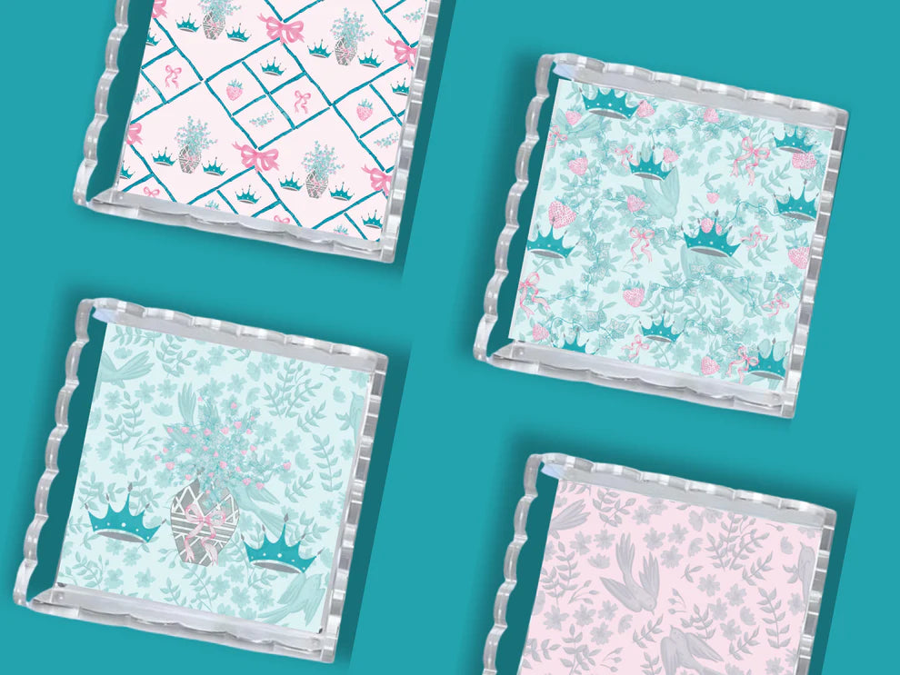 Scalloped Tray- Zeta Tau Alpha