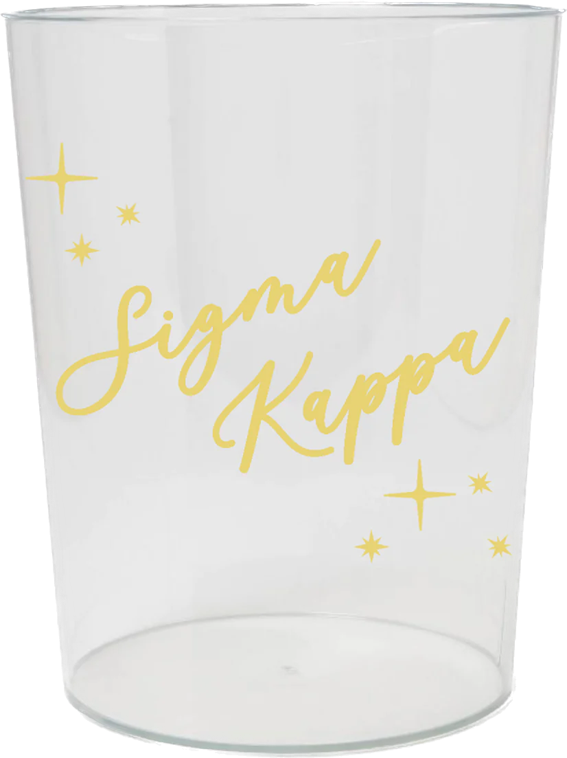 Vintage Vegas Wastebasket- Sigma Kappa
