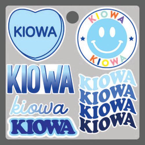 Camp Smiley Sticker Sheet- Kiowa