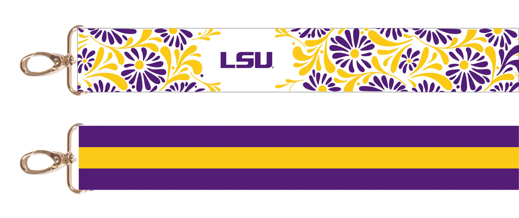 Floral Purse Strap- LSU