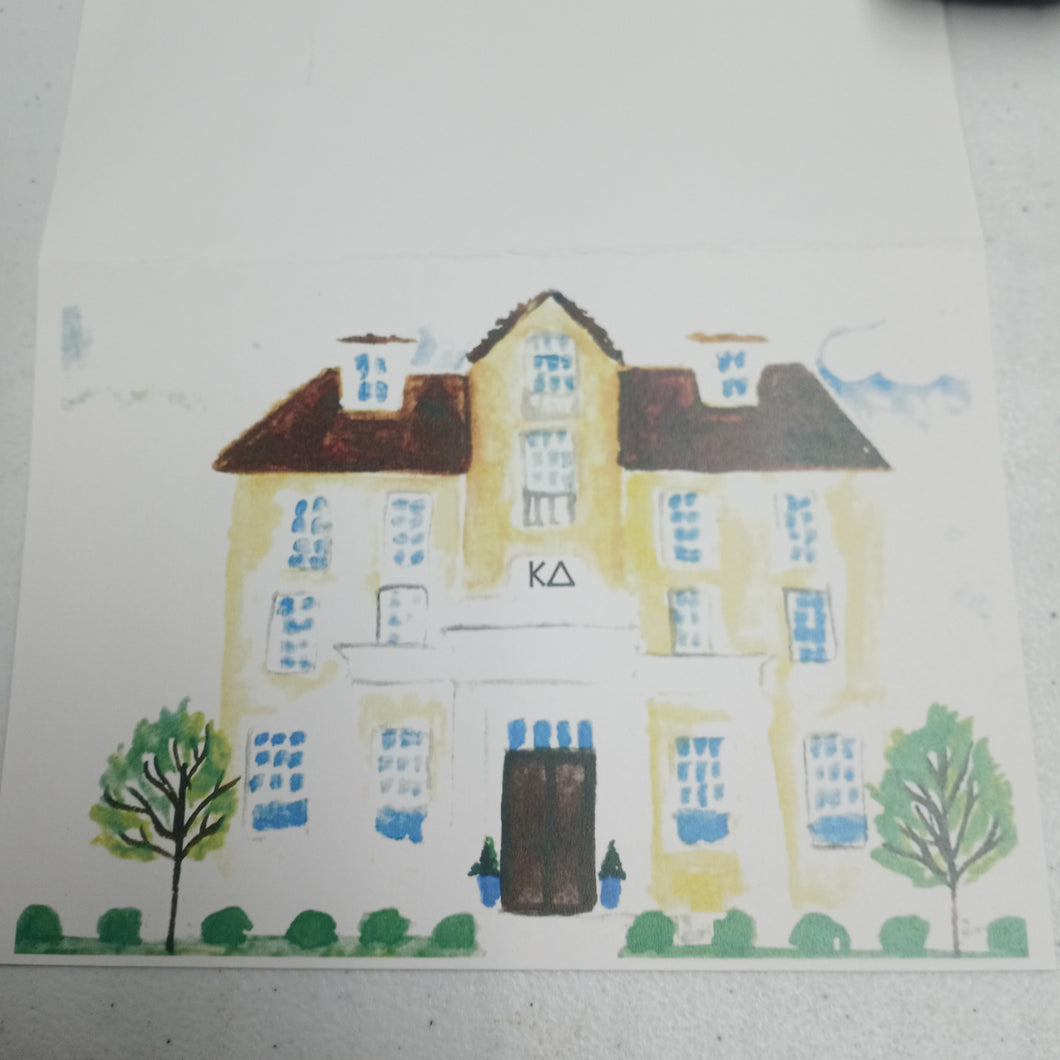 Sorority House Notecards - Kappa Delta