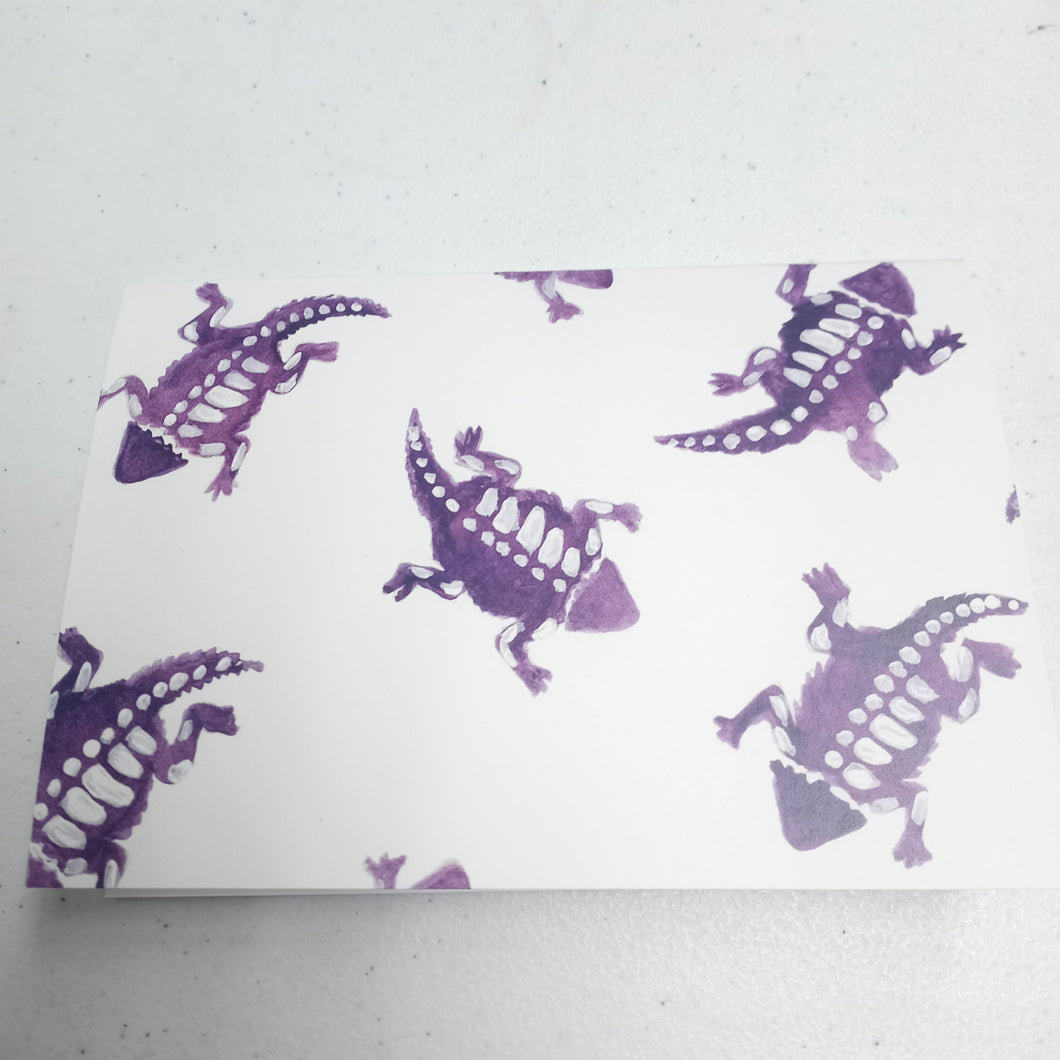 Purple Frog Notecard