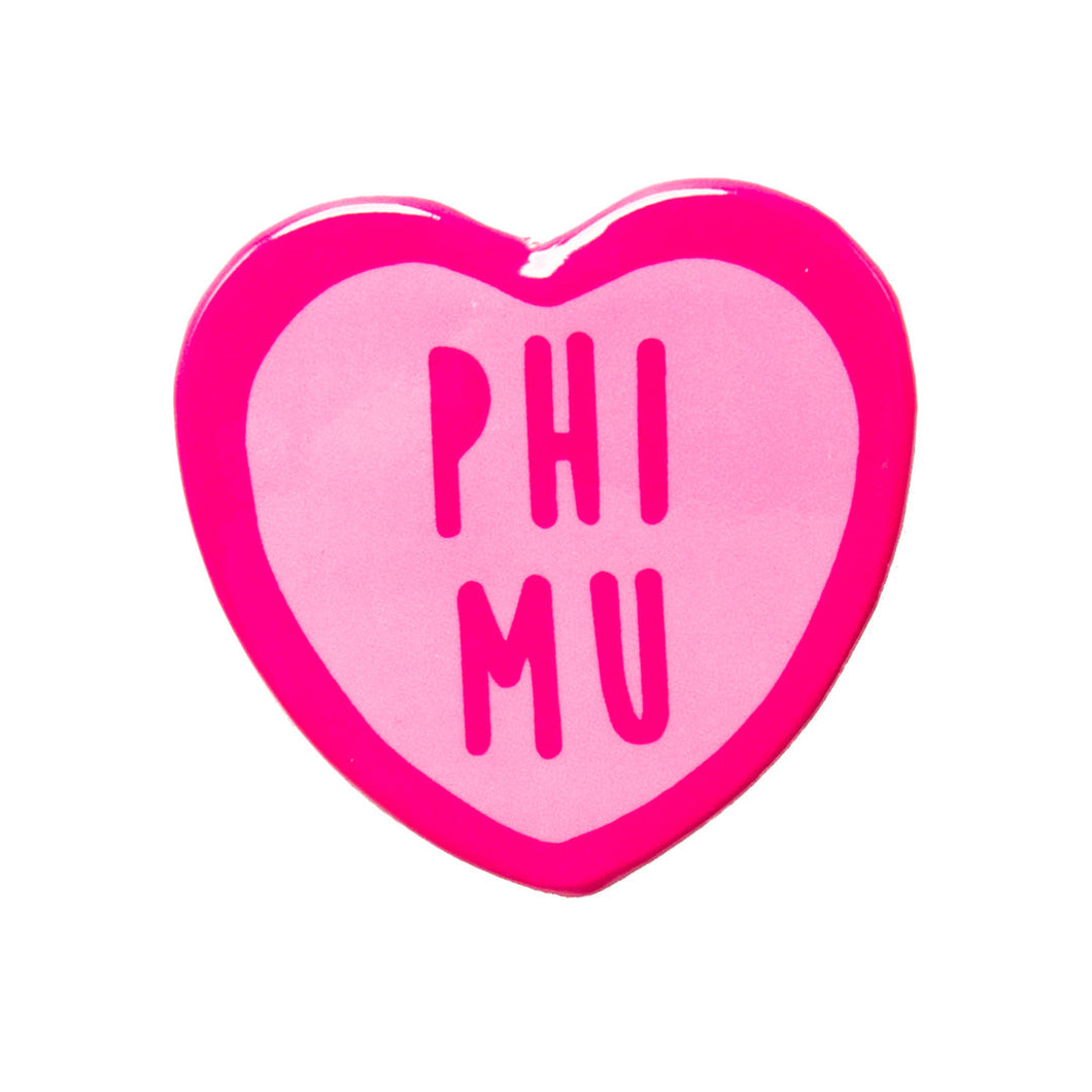 Sweetheart Button- Phi Mu