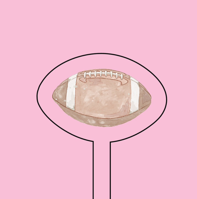 Football Swizzle Stick