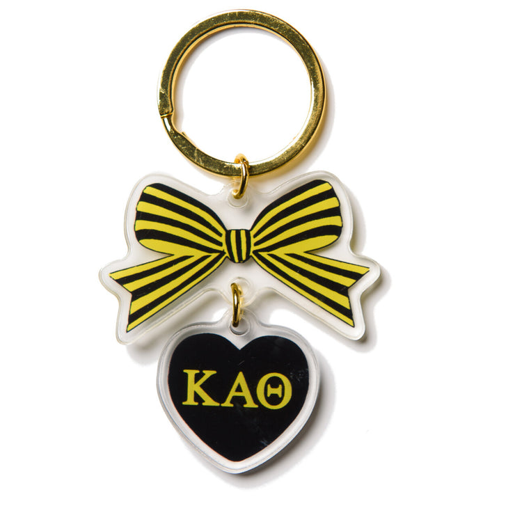 Bow Keychain- Kappa Alpha Theta