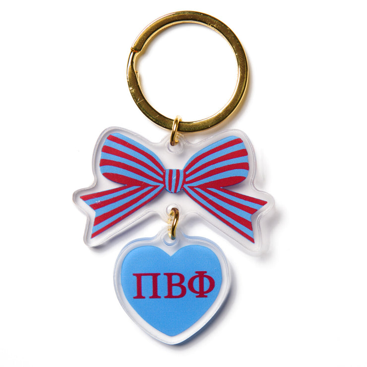 Bow Keychain- Pi Beta Phi