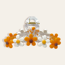 Daisy Claw Clip- Orange