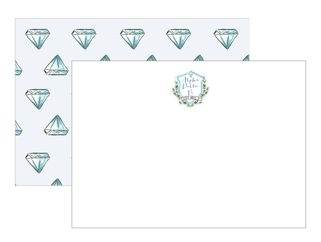 OTM Mascot-back Card Set - Alpha Delta Pi