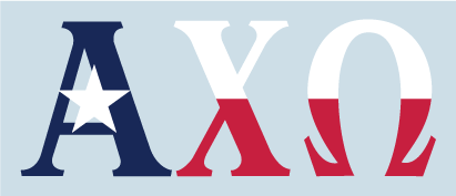 Alpha Chi Omega- Texas Flag Decal