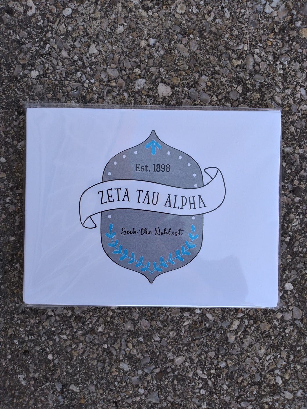 Zeta Tau Alpha Crest Notecards 10 count