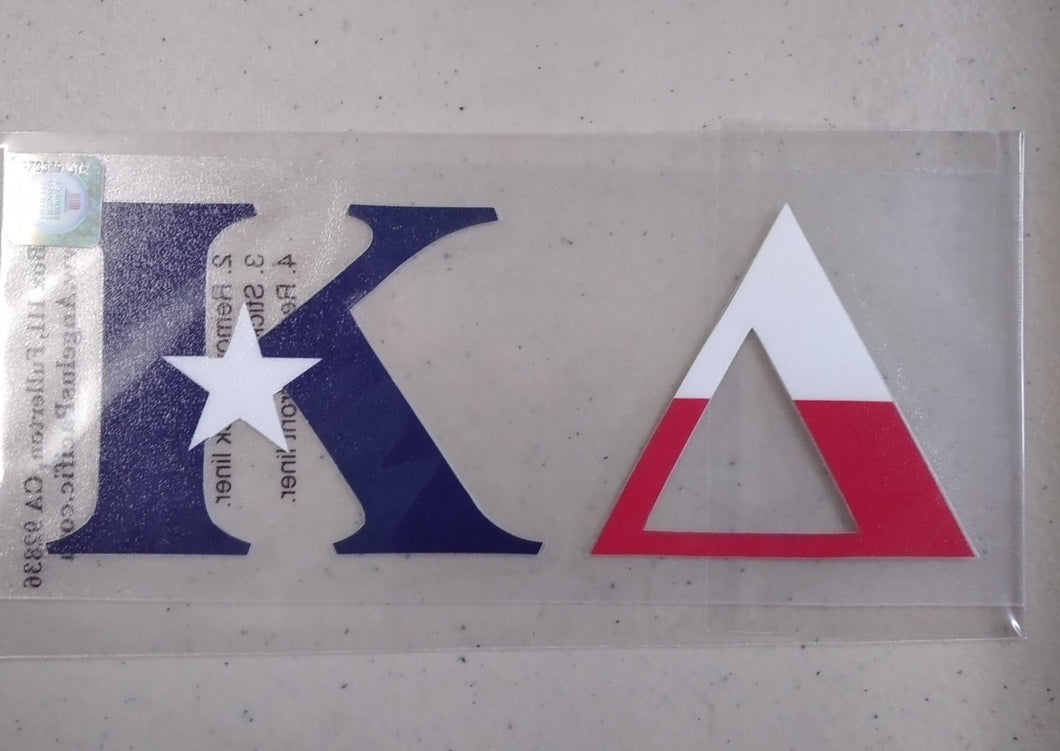 Kappa Delta - Texas Flag Decal