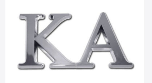 Chrome Auto Emblem - Kappa Alpha