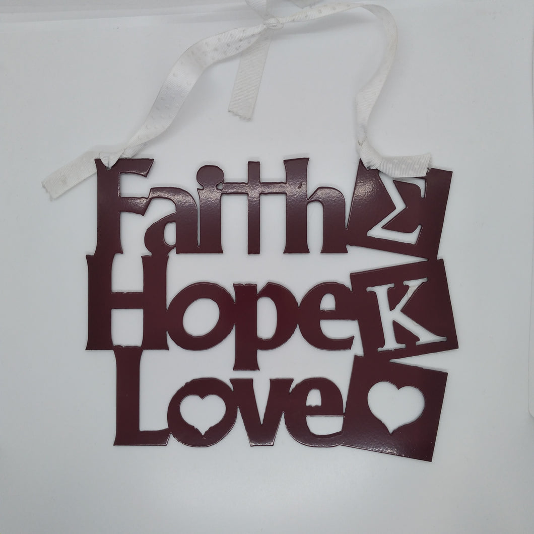 Faith Hope Love Sign - Sigma Kappa