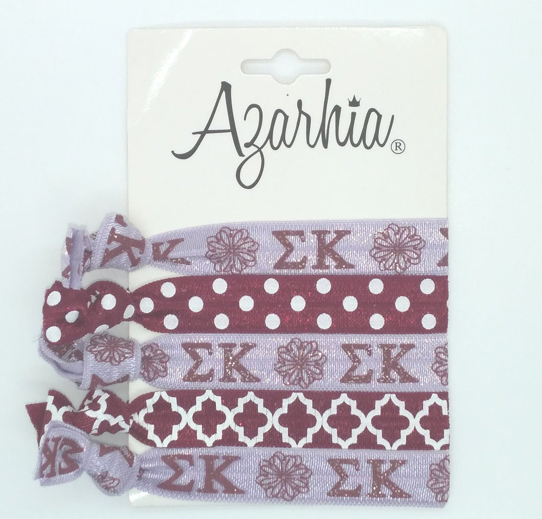 Hair Tie Pack - Sigma Kappa