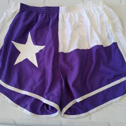 Purple Texas Flag Lined Shorts