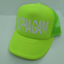 Highlighter Baseball Hats - Alpha Gamma Delta