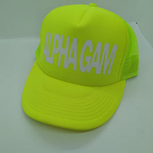 Highlighter Baseball Hats - Alpha Gamma Delta