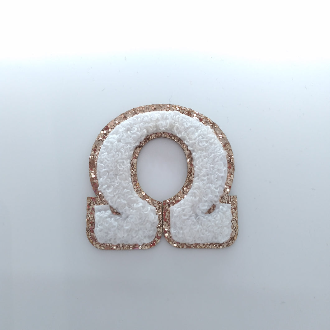 Greek Letter Stick-On Patch - Omega