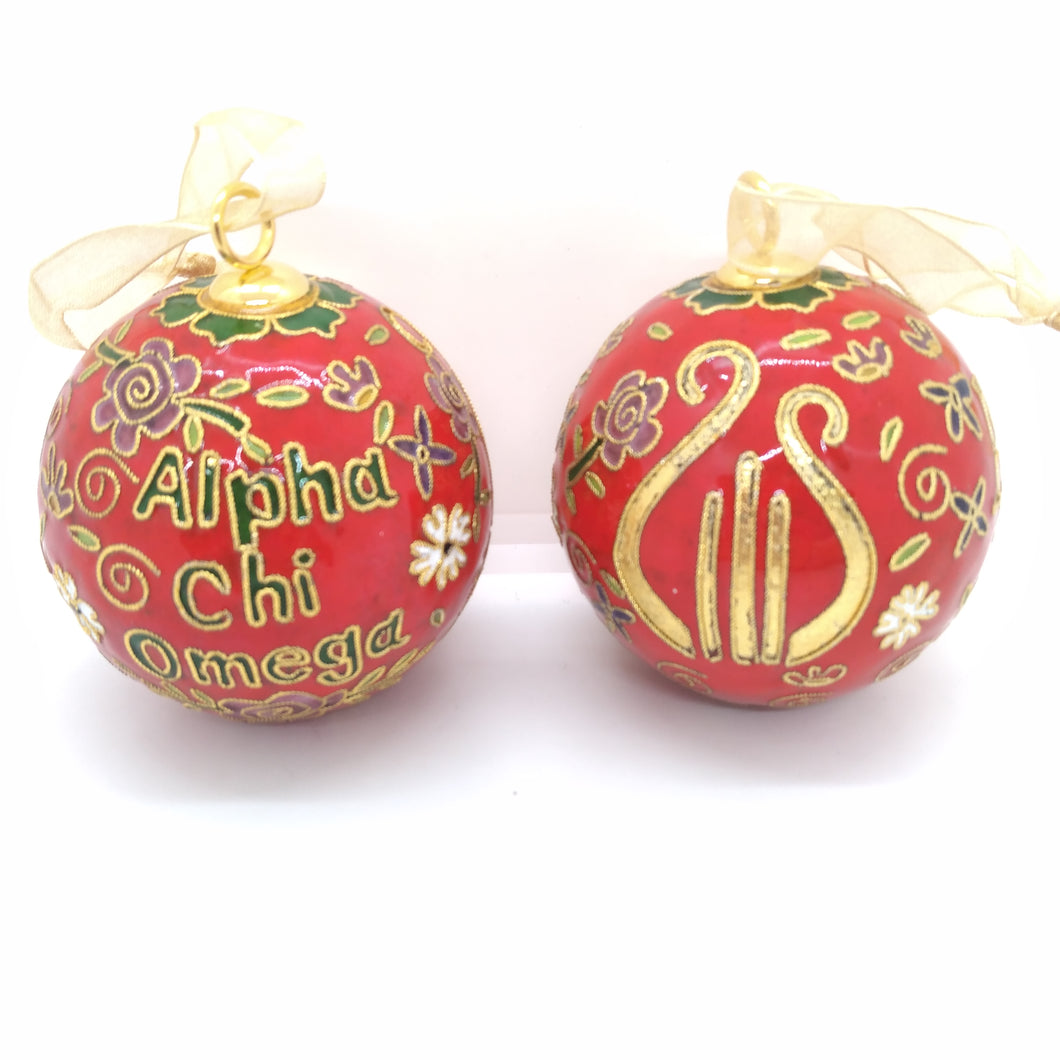 Exclusive Cloisonne Ornament- Alpha Chi Omega