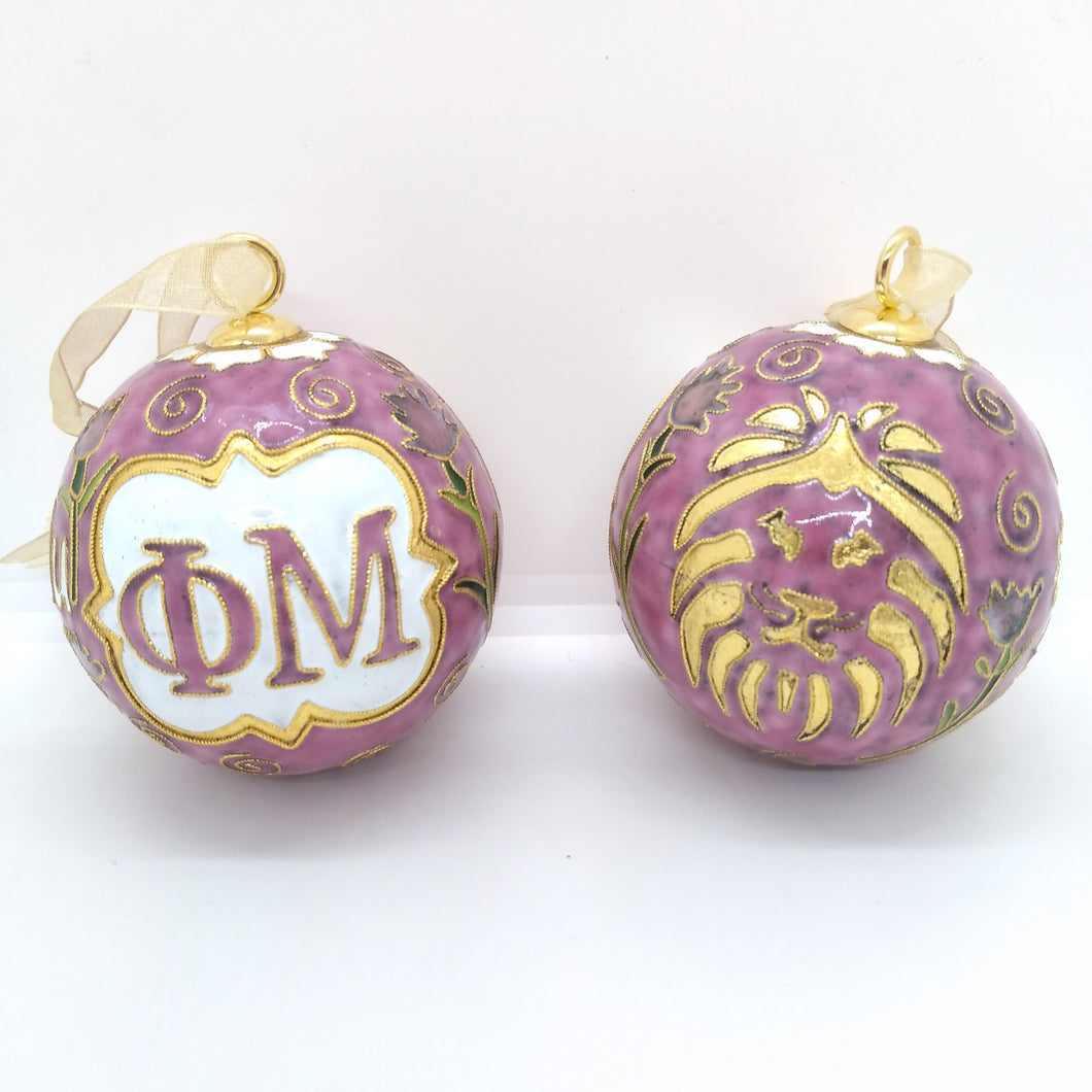 Exclusive Cloisonne Ornament- Phi Mu