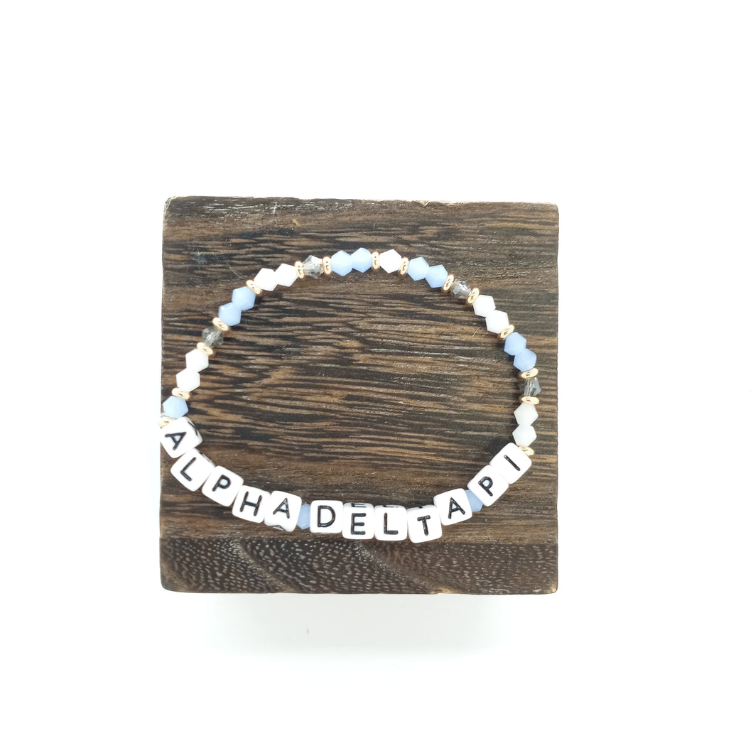 Colored Name Bracelet- Alpha Delta Pi