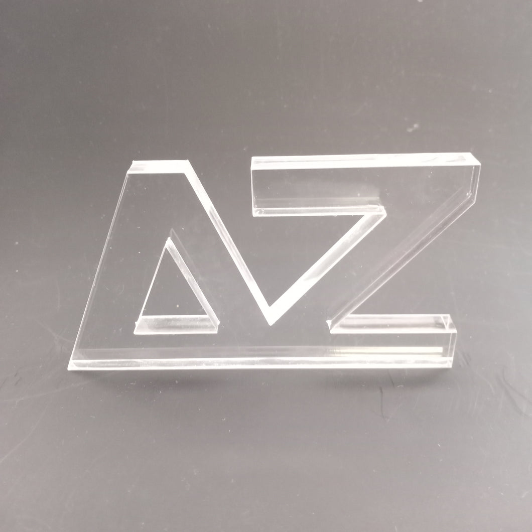 Acrylic Shelf Letters- Delta Zeta