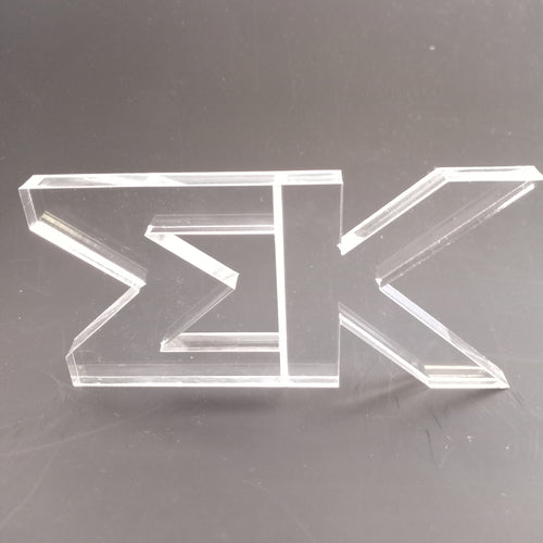 Acrylic Shelf Letters- Sigma Kappa