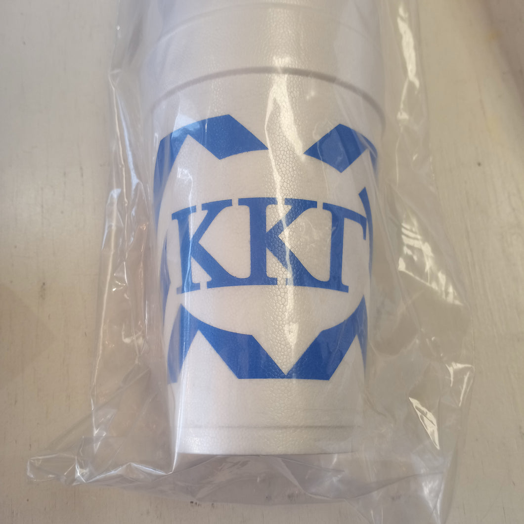 Styrofoam Cups - Chevron - Kappa Kappa Gamma
