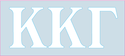 White Decal - Kappa Kappa Gamma
