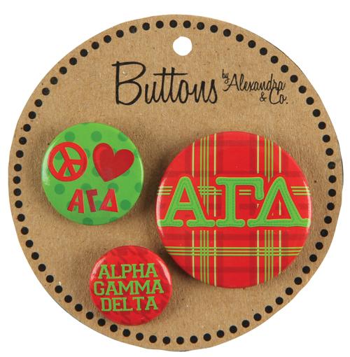 Button Set - Alpha Gamma Delta