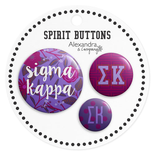 Button Set - Sigma Kappa