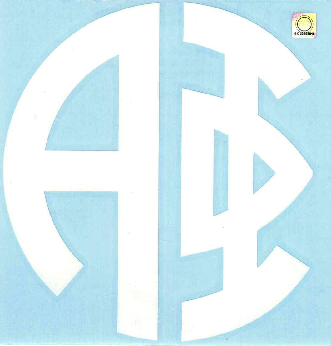 White Monogram Decal - Alpha Phi